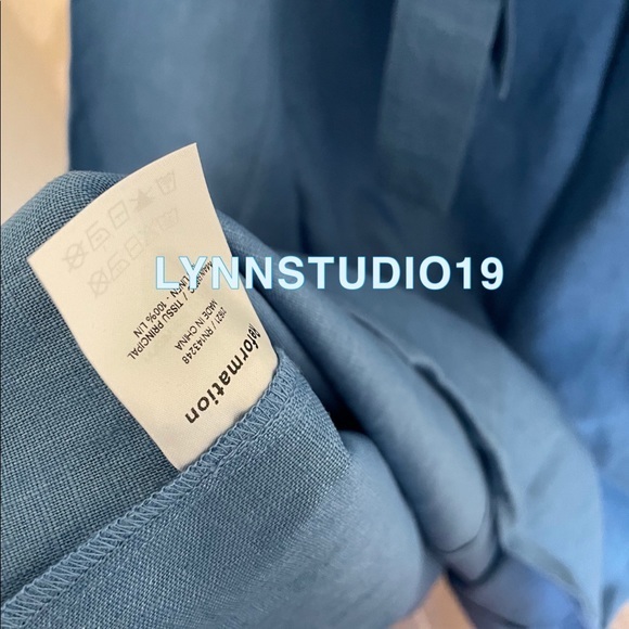 Reformation Starfruit Line Dress Blue - Picture 9 of 9